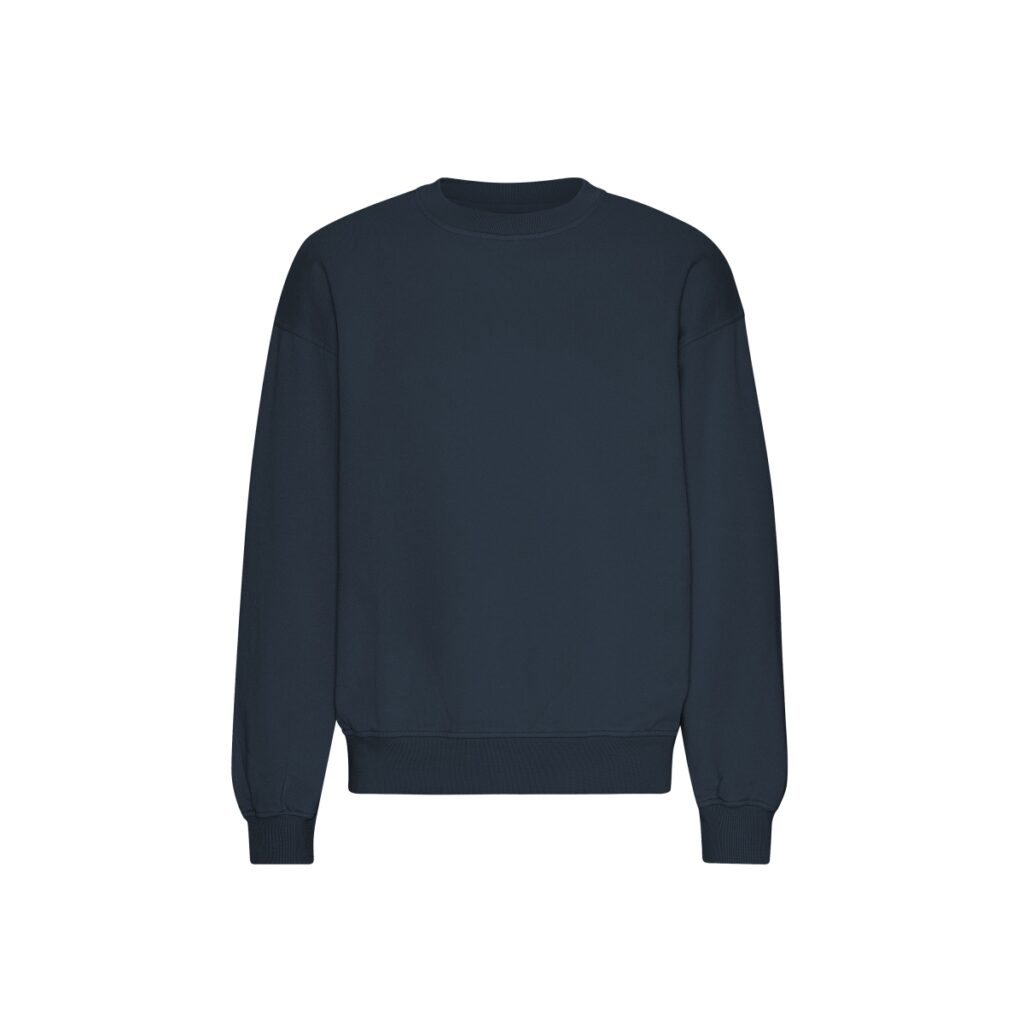 Organic Oversized Crew Navy Blue